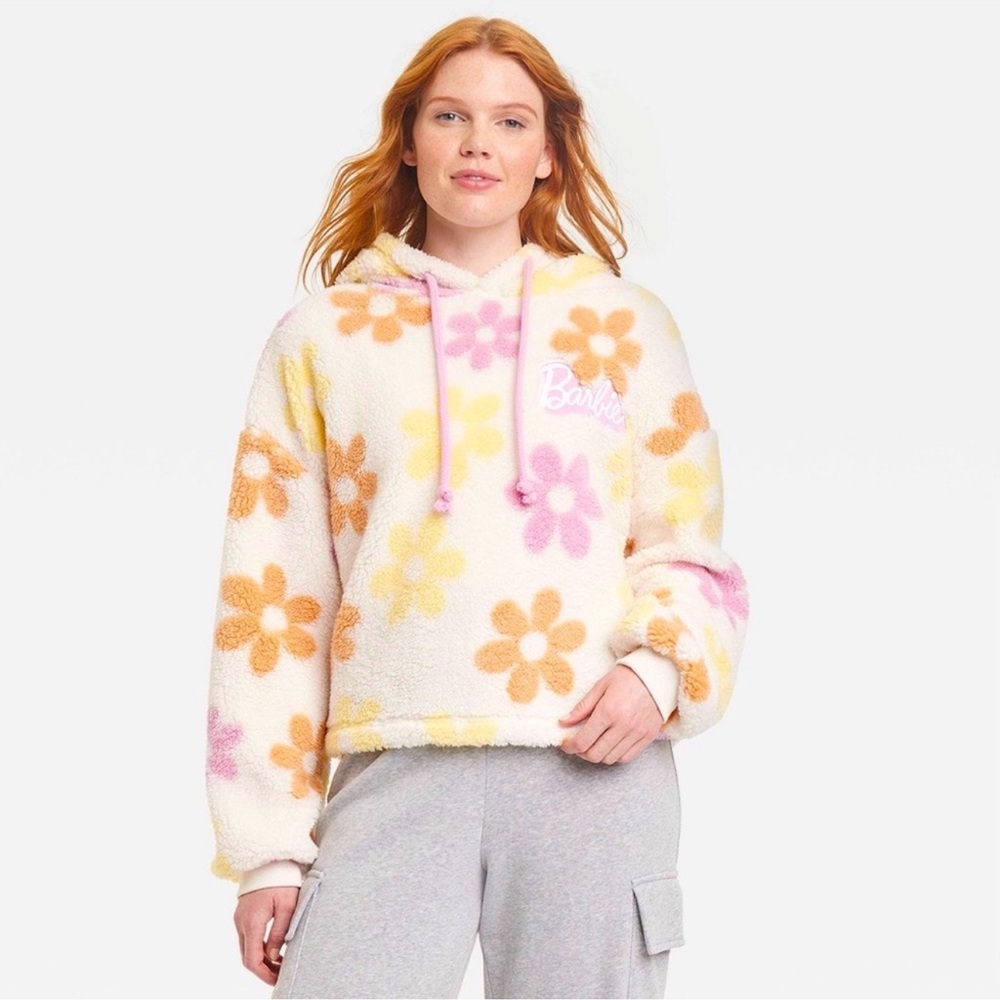 Barbie Floral Fleece Hoodie